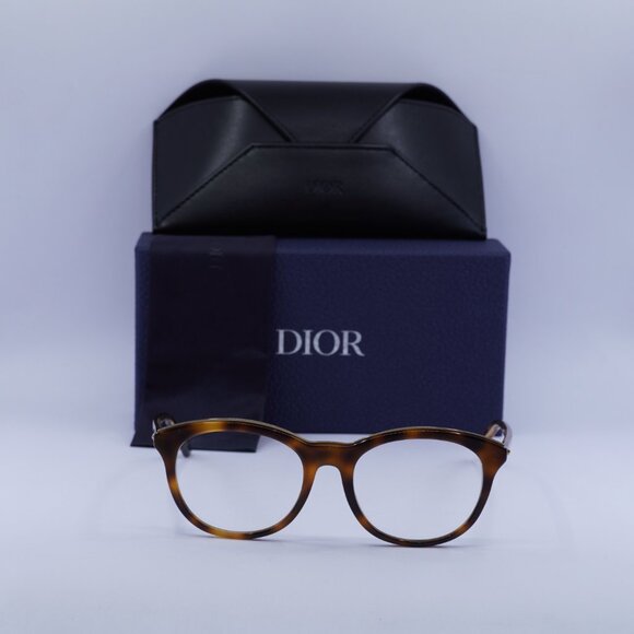 Final Price! Dior MONTAIGNE 41 0C9C 00 Havana Eyeglasses 52mm - Picture 2 of 9
